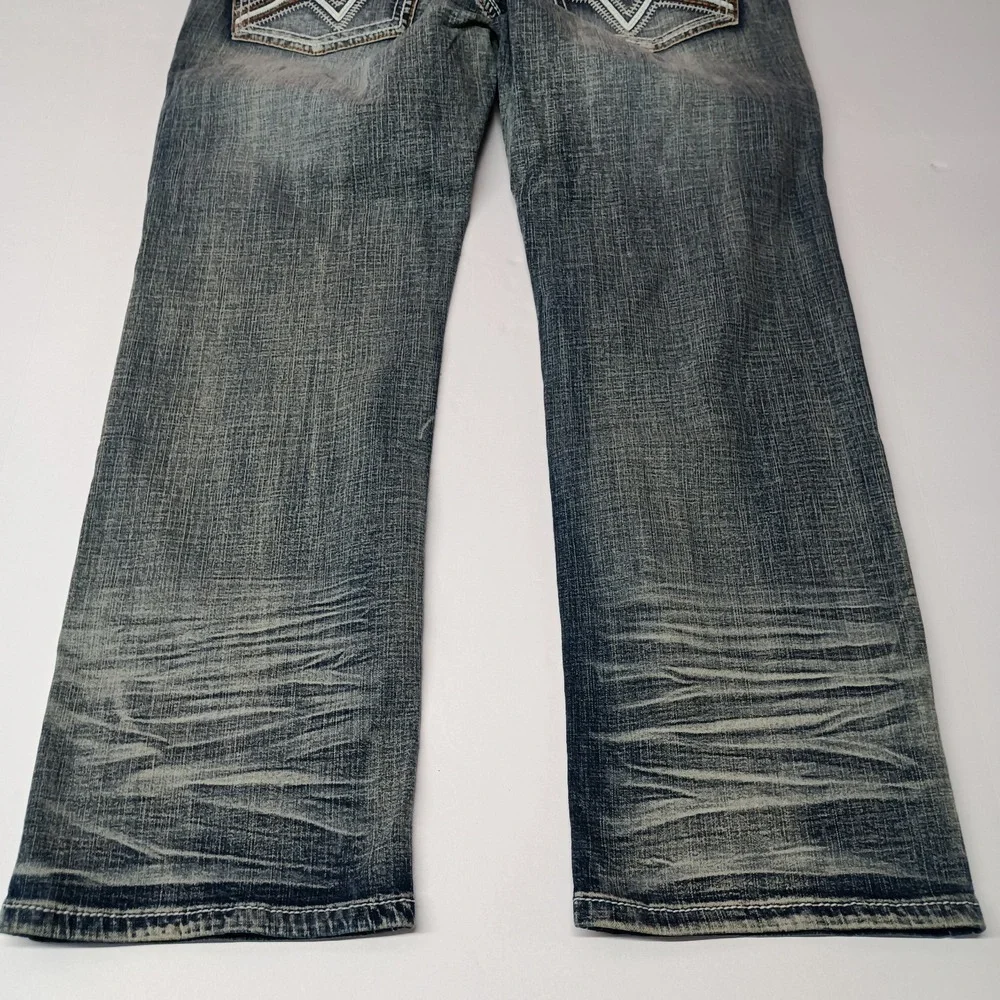Axe and Crown Men's Classic Straight Fit Jeans Size 34x30‎ Thick Stitch NWT